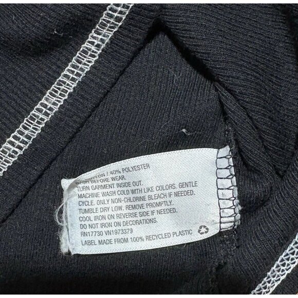 Art Class Girls Moon Phases Ribbed Graphic Tee Black Size S 6/6X Short Sleeve - Picture 3 of 4